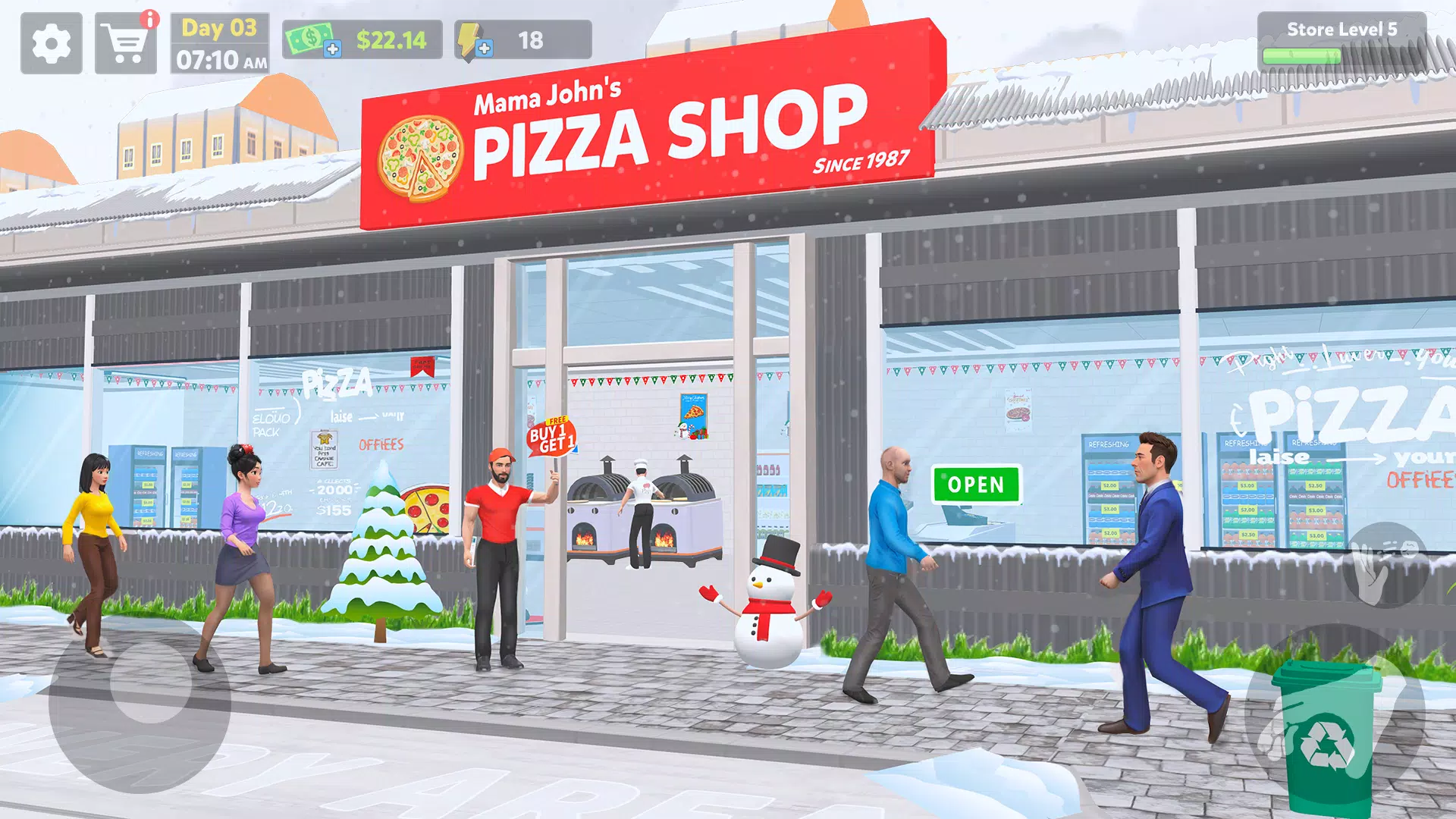 Pizza Shop Simulator 3D Captura de pantalla 0