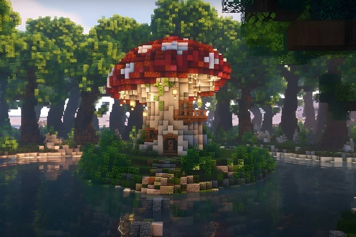 Fantasy mushroom house