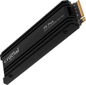 带散热器的 Crucial T500 2TB PCIe Gen4 NVMe 固态硬盘