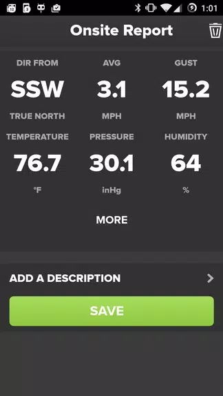 Schermata Wind & Weather Meter 1