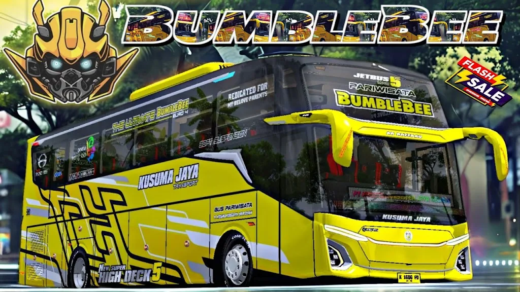 Bus Pecel Balap Bumblebee Captura de pantalla 1