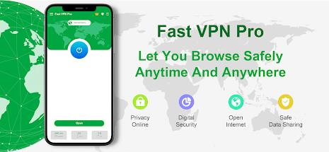 Fast VPN Pro - Secure Proxy Captura de tela 0