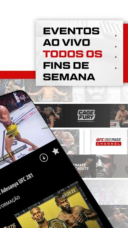 UFC Fight Pass - MMA ao vivo Captura de tela 1