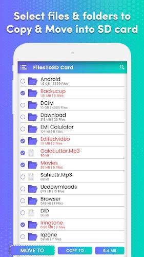 Transfer phone to SD Card – Fi स्क्रीनशॉट 1