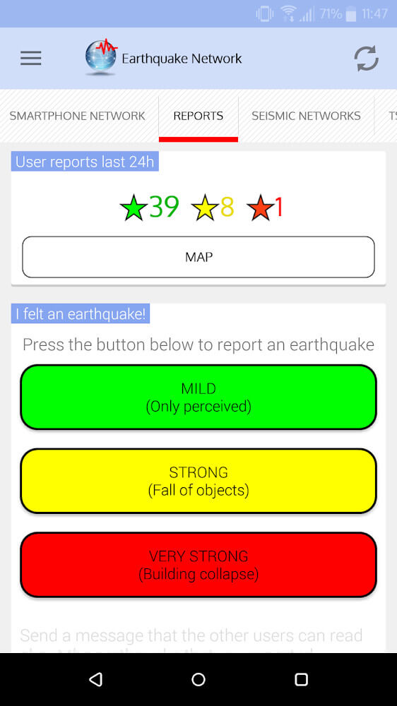 Earthquake Network PRO 스크린샷 1