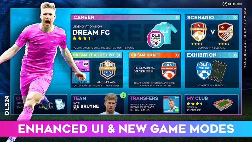 Dream League Soccer 2024 Mod Ảnh chụp màn hình 0