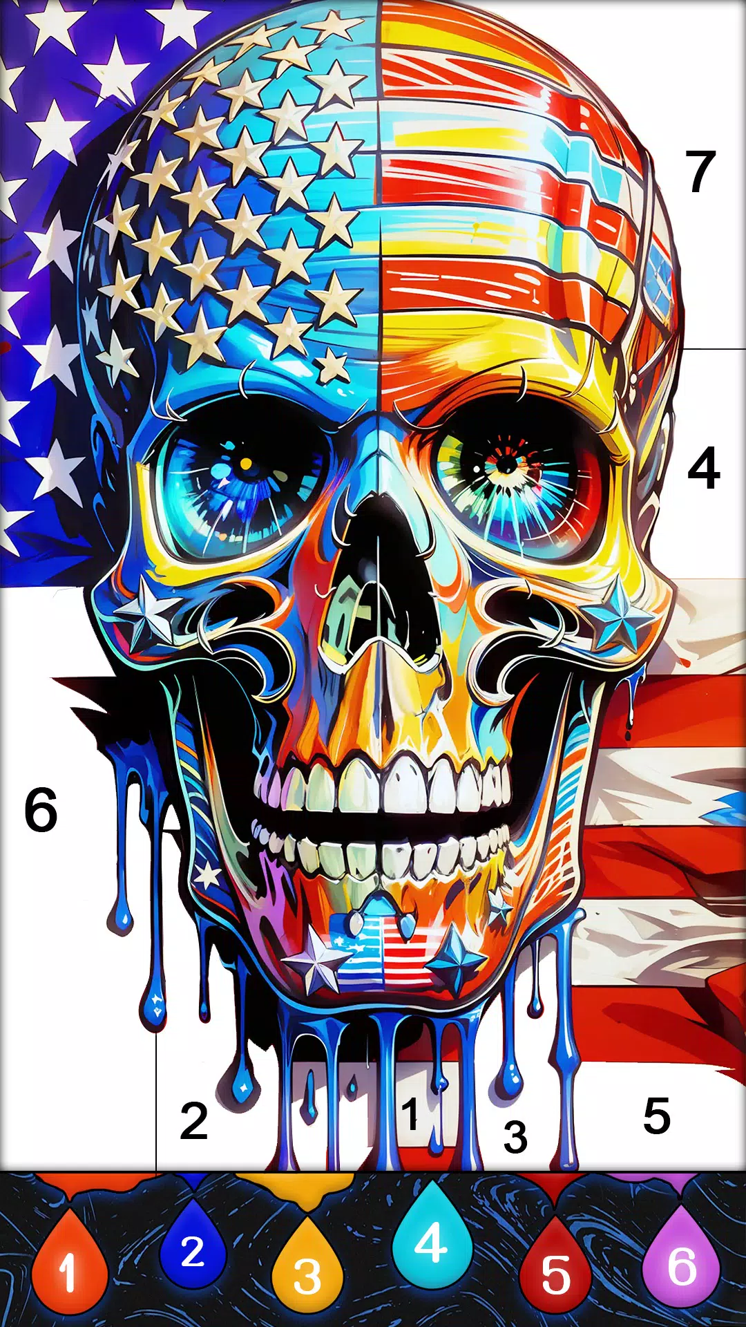 Fluid Art:Color By Number Скриншот 3