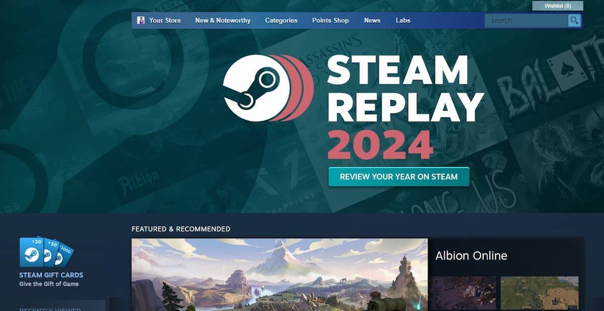 Steam Replay 2024 Notification