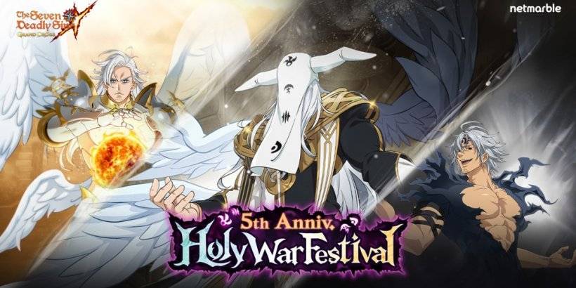 The Seven Deadly Sins: Grand Cross celebrates its fifth anniversary with the 5th Anniv Holy War event