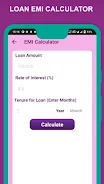 Loancash - EMI Loan Calculator स्क्रीनशॉट 1