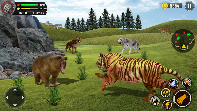 Tiger Simulator 3D Animal Game Captura de pantalla 2