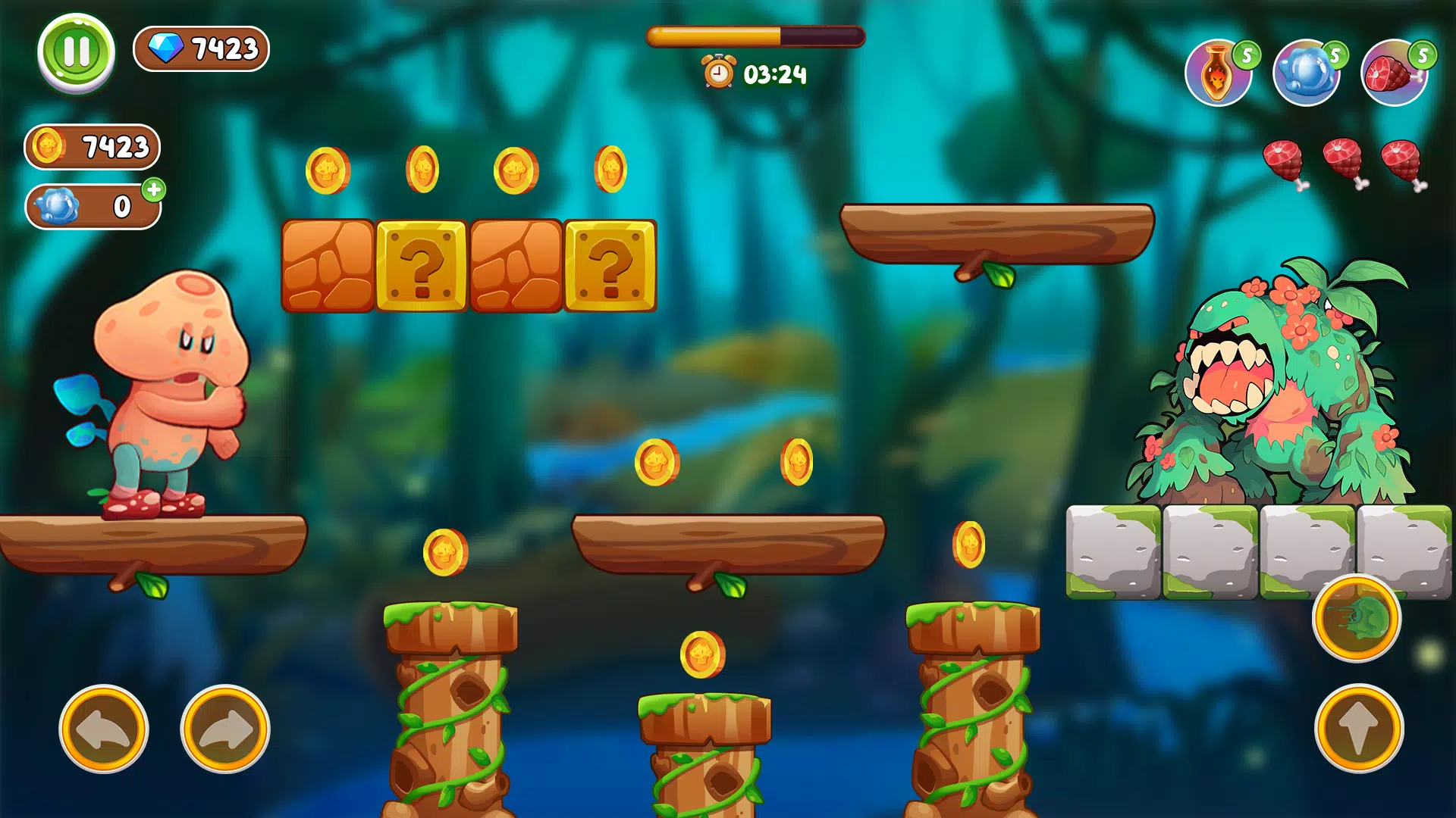 Mushroom War: Legend Adventure Tangkapan skrin 3