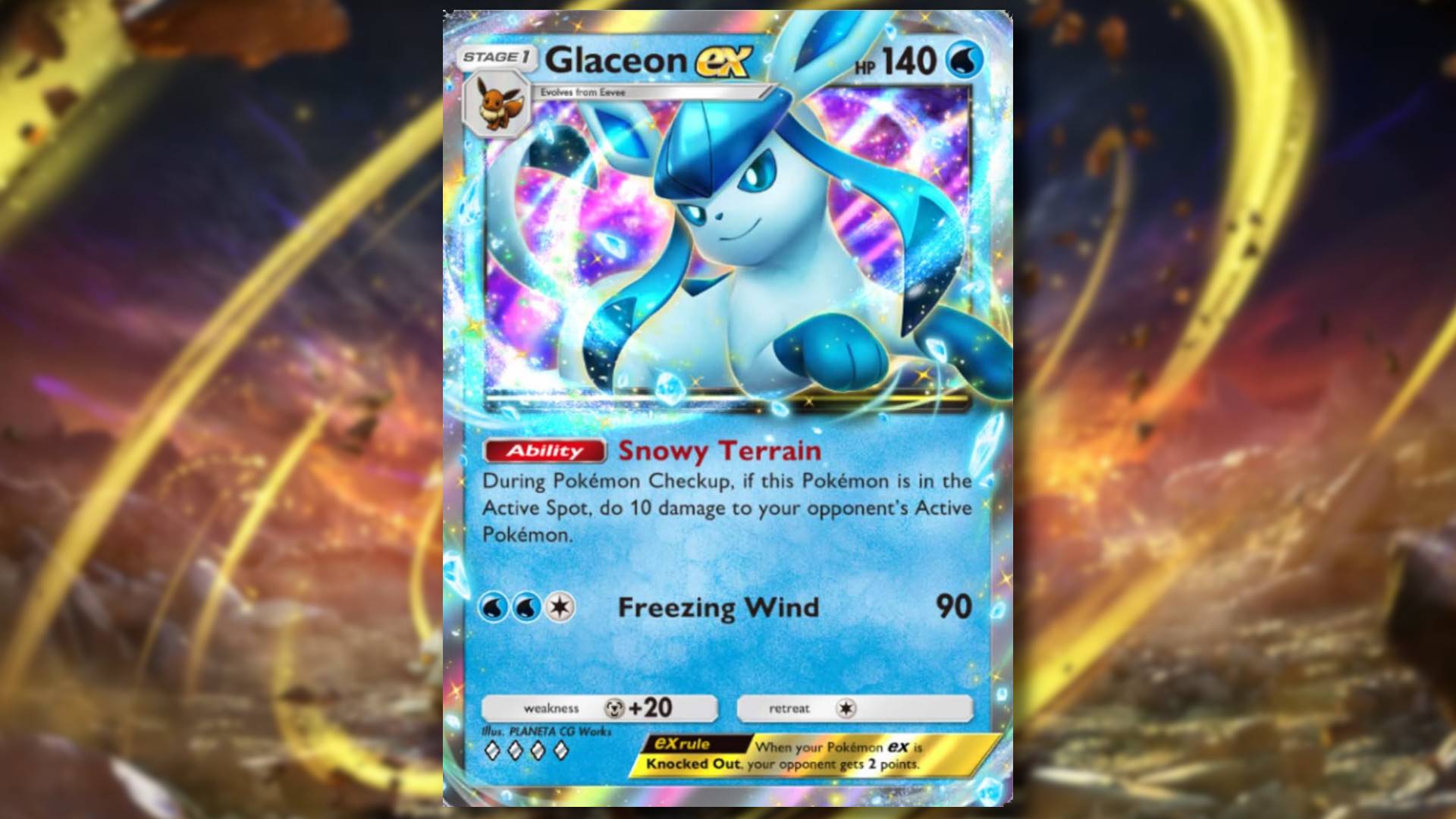 Best Glaceon Ex mazzi nella tasca di Pokemon TCG