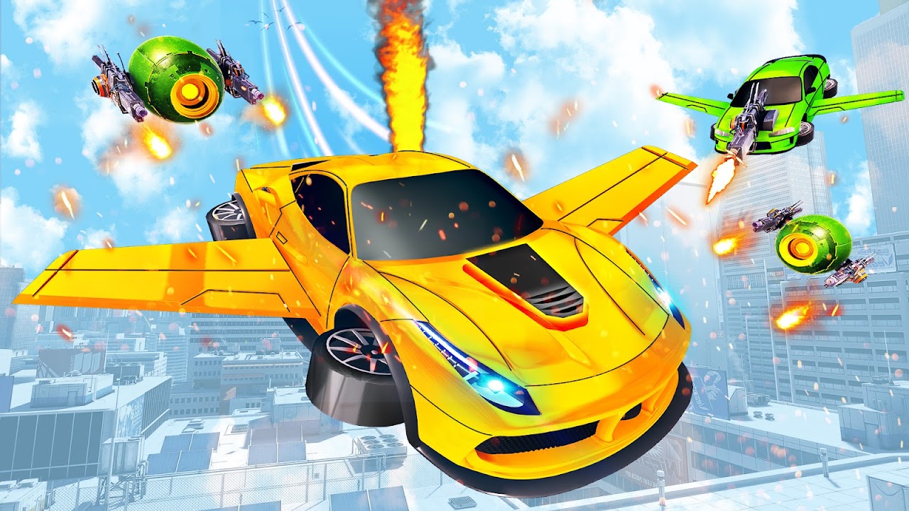 Flying car- Robot Transformation Car Driving 스크린샷 1