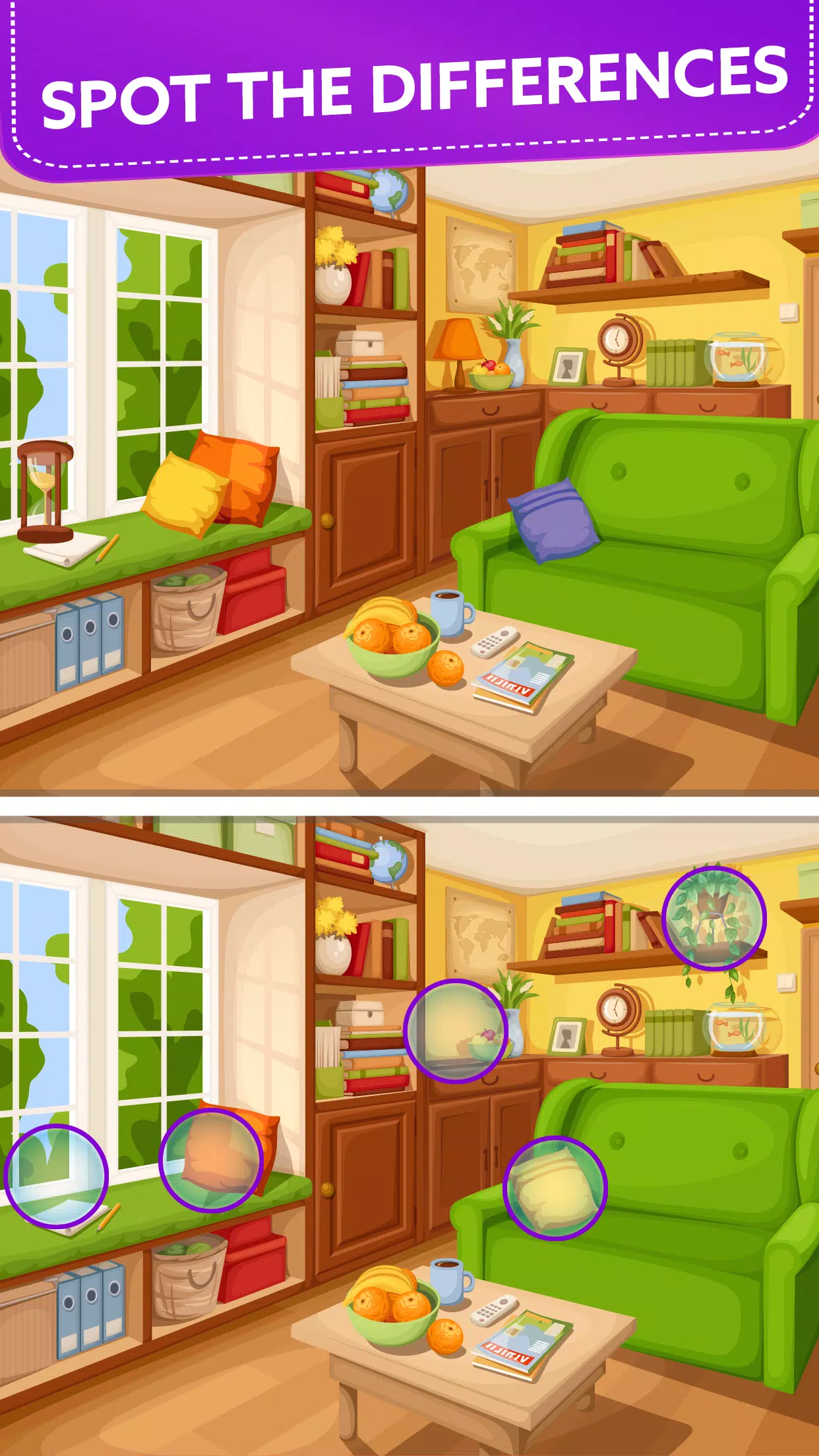 Spot 5 Differences: Find them! 스크린샷 0
