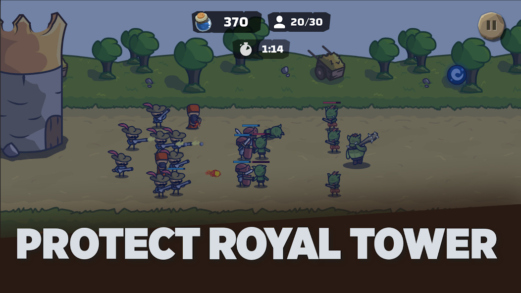 Tower Royale: Stick War Online ဖန်သားပြင်ဓာတ်ပုံ 1