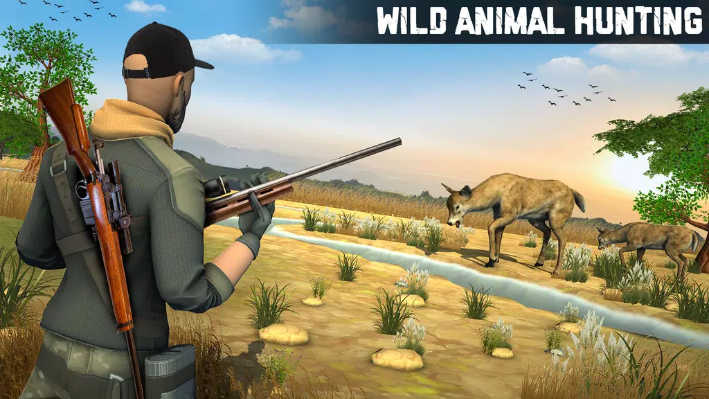 Wild Animal Hunting 3D Offline Ekran Görüntüsü 0