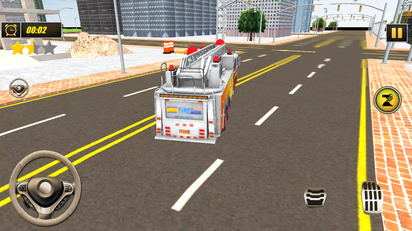 Fire Truck Simulator Rescue Captura de pantalla 2