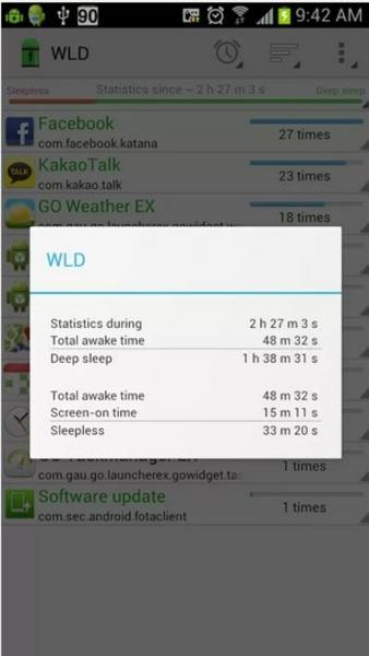 Wakelock Detector-Save Battery स्क्रीनशॉट 2