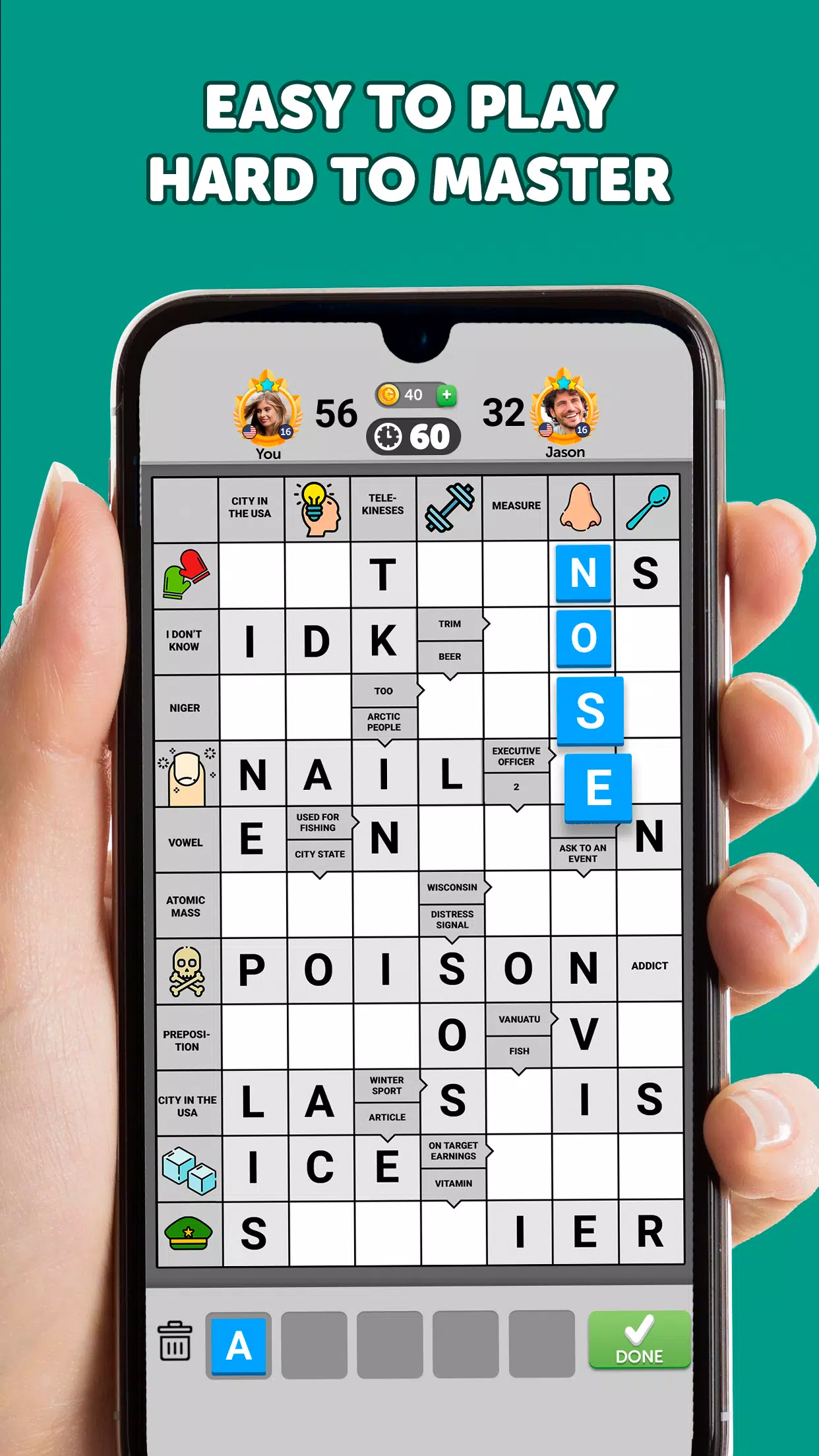 Wordgrams - Crossword & Puzzle 스크린샷 1