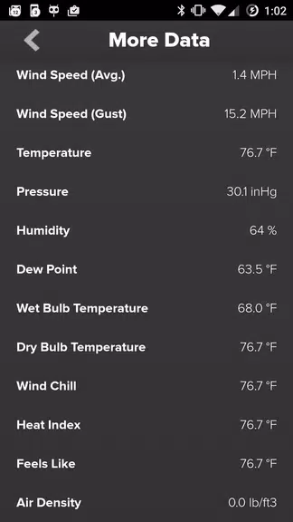 Schermata Wind & Weather Meter 2