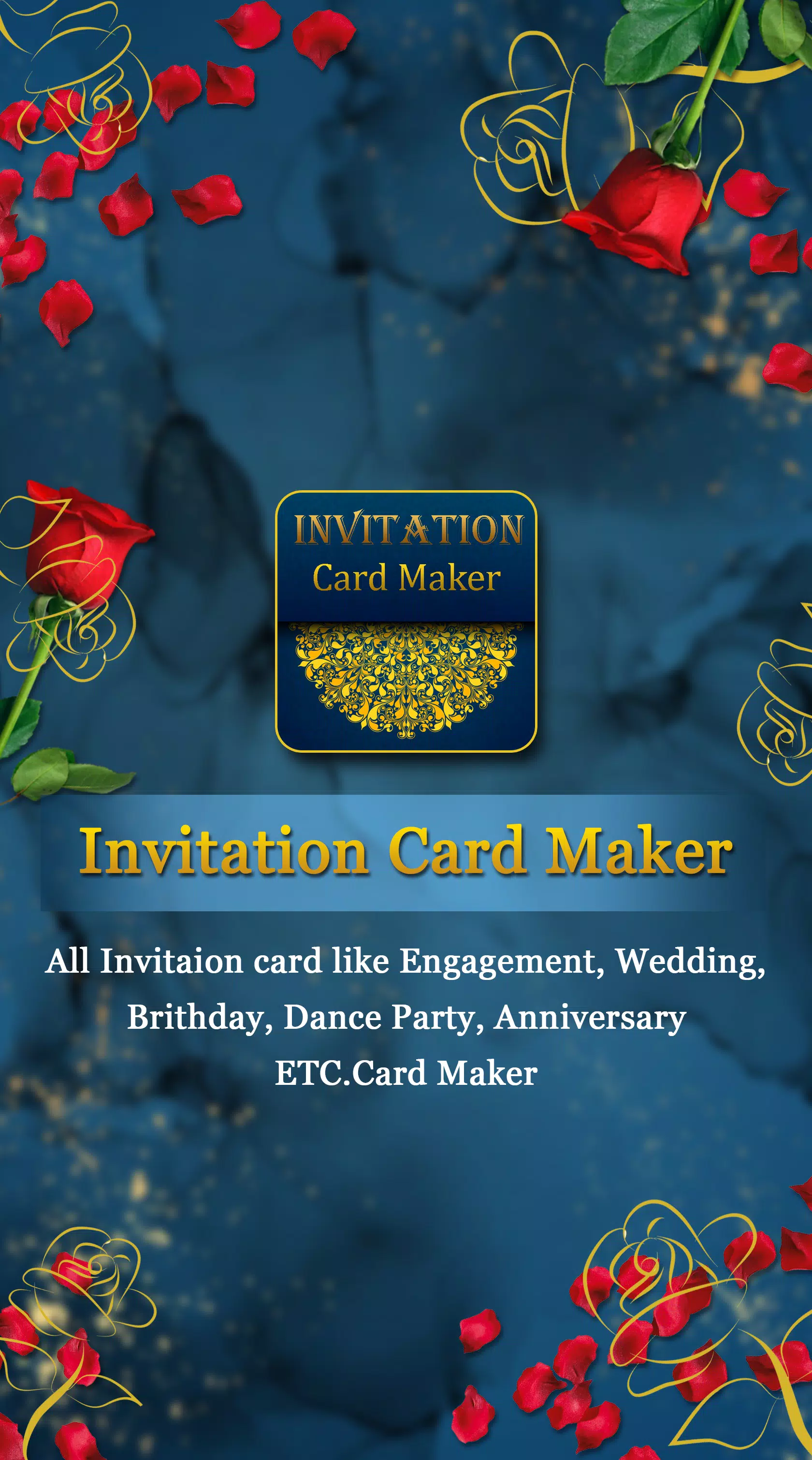 Invitation Card Maker Ảnh chụp màn hình 0