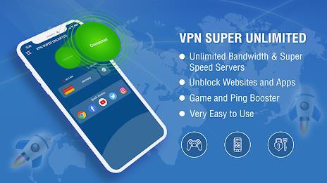 VPN Super Unlimited : Fast VPN应用截图第0张