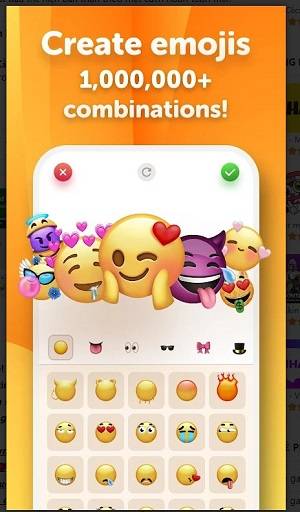 Emoji Up genmoji maker sticker 스크린샷 1