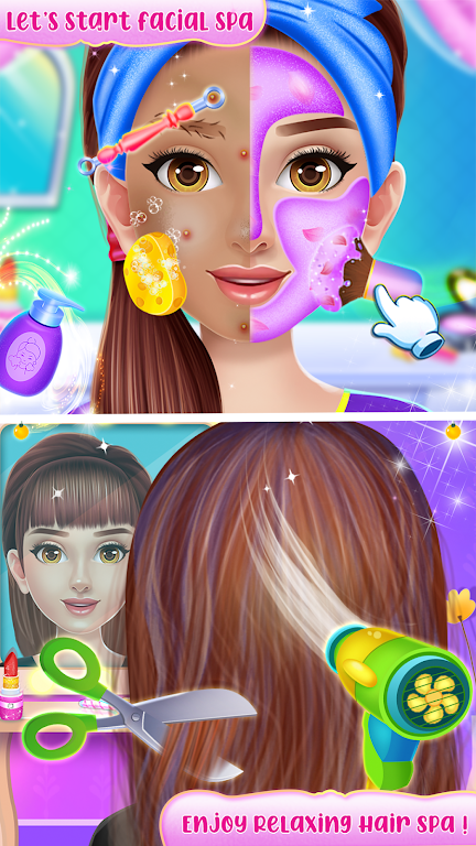 Doll makeup salon girl game Capture d'écran 1