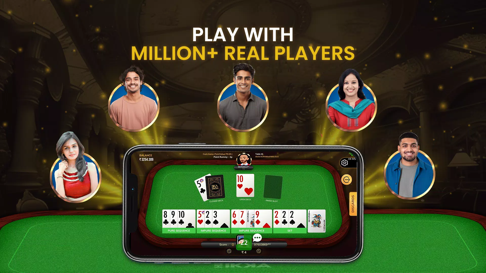 HukumKaIkka Rummy Game Captura de tela 3