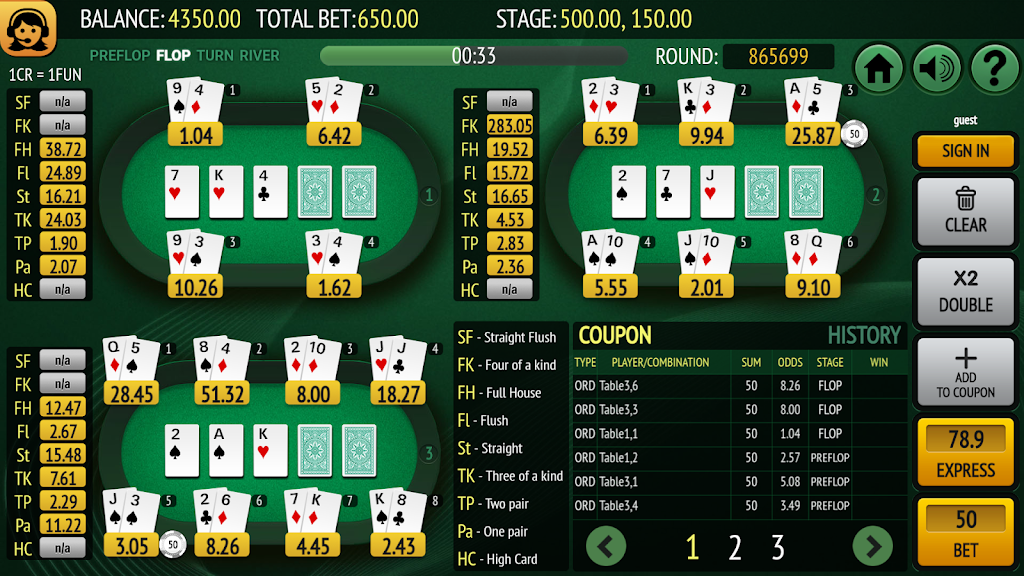 Bet on Poker 스크린샷 1