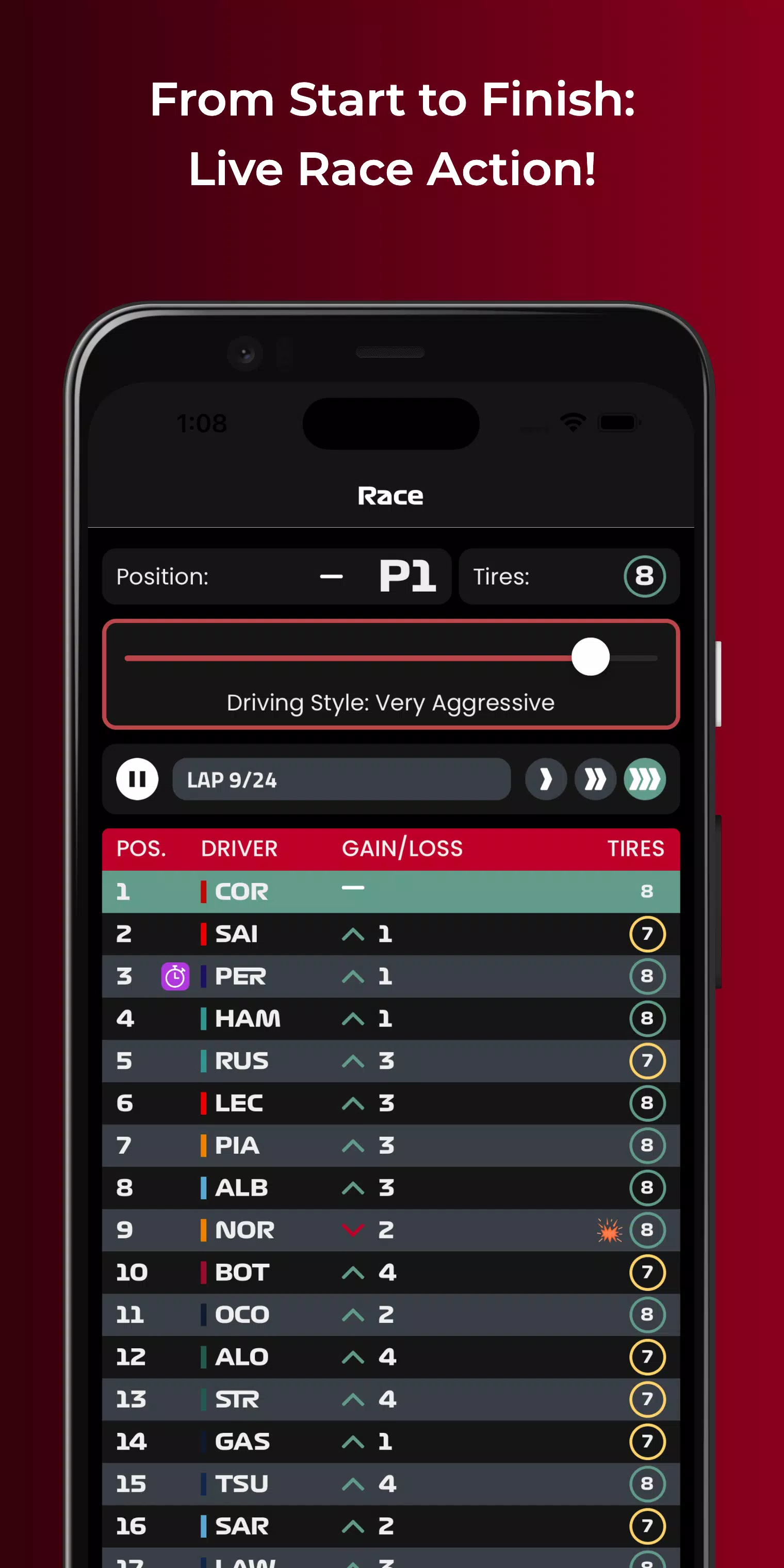 Motorsport Racer Career Game スクリーンショット 1
