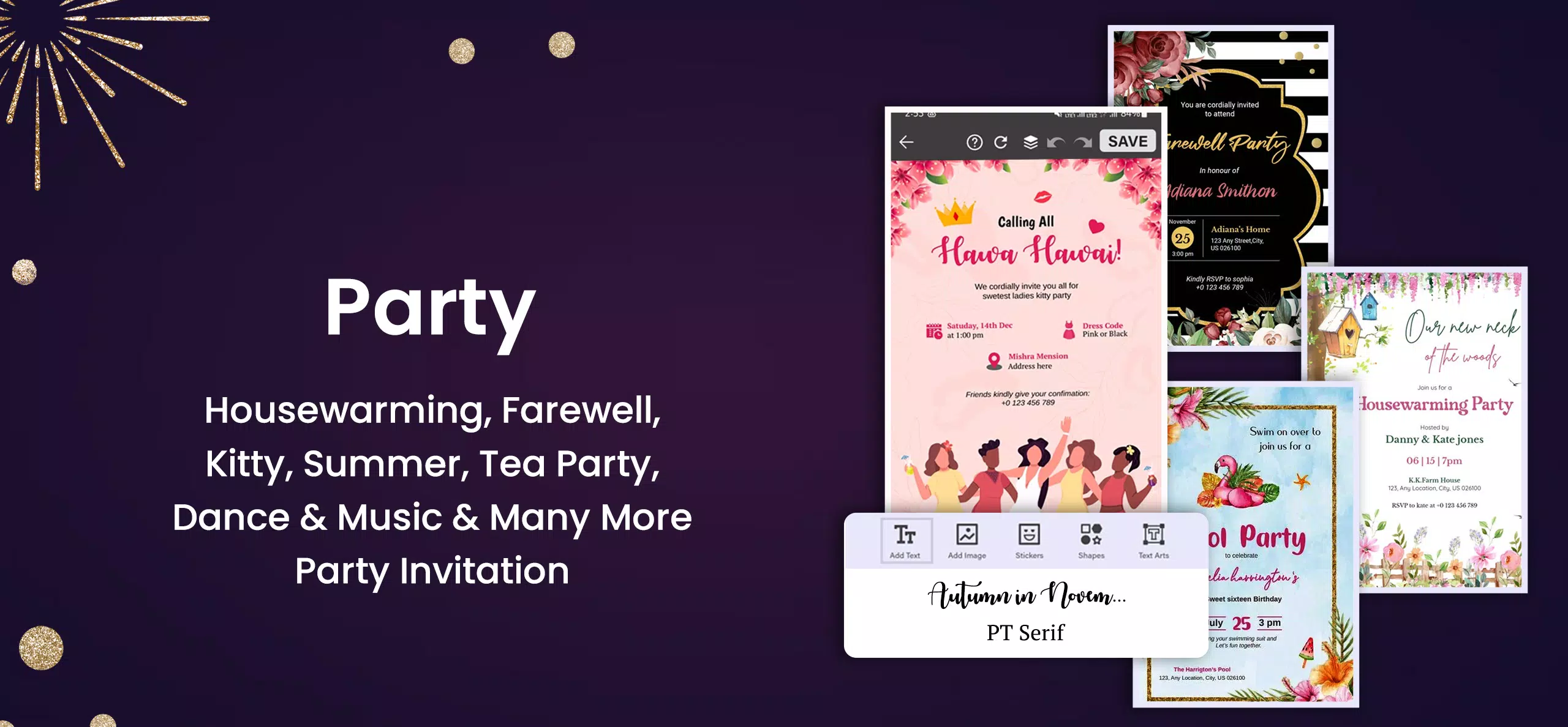 Invitation Card Maker & Design Screenshot 3