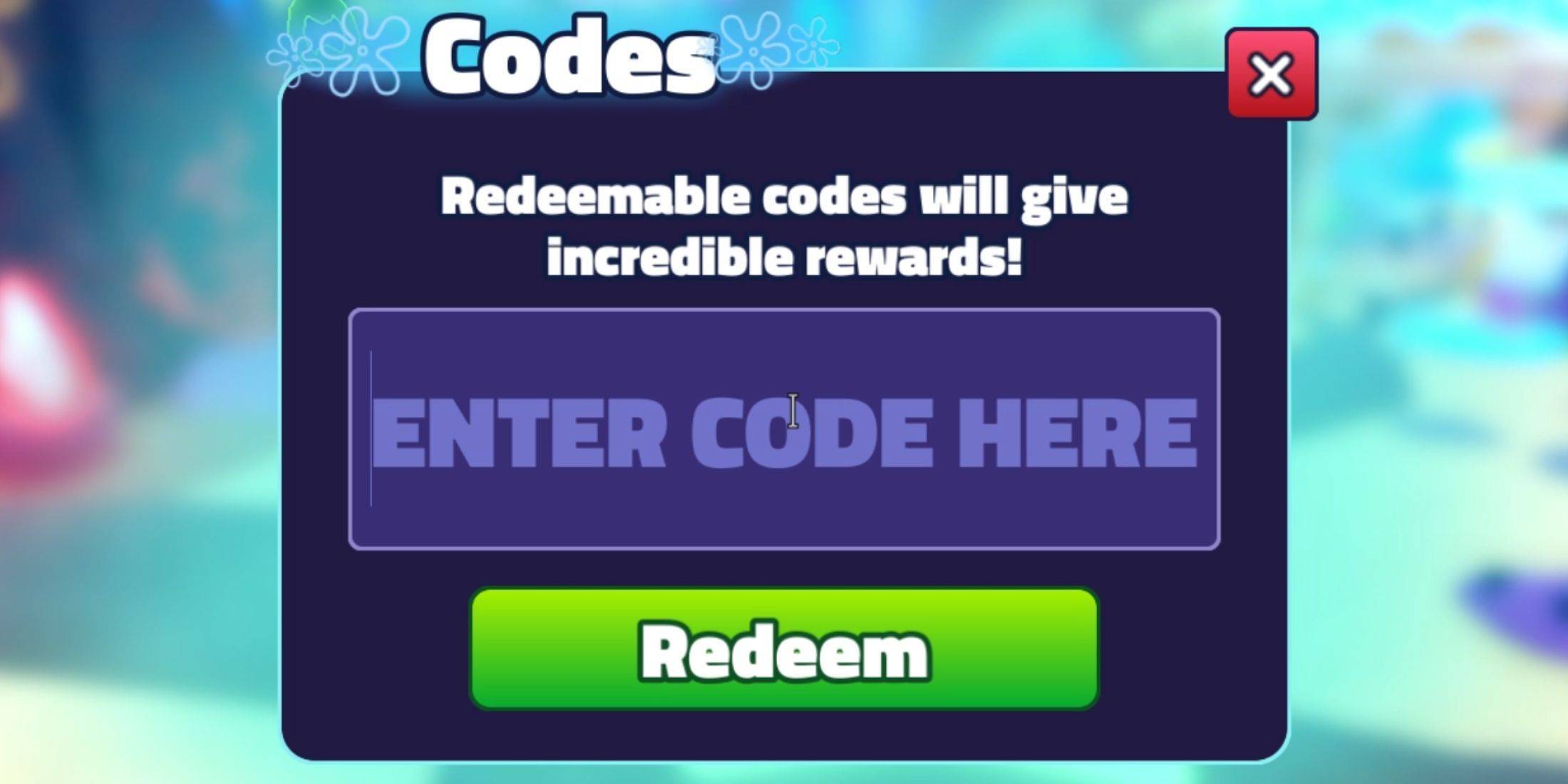 Redeeming Codes