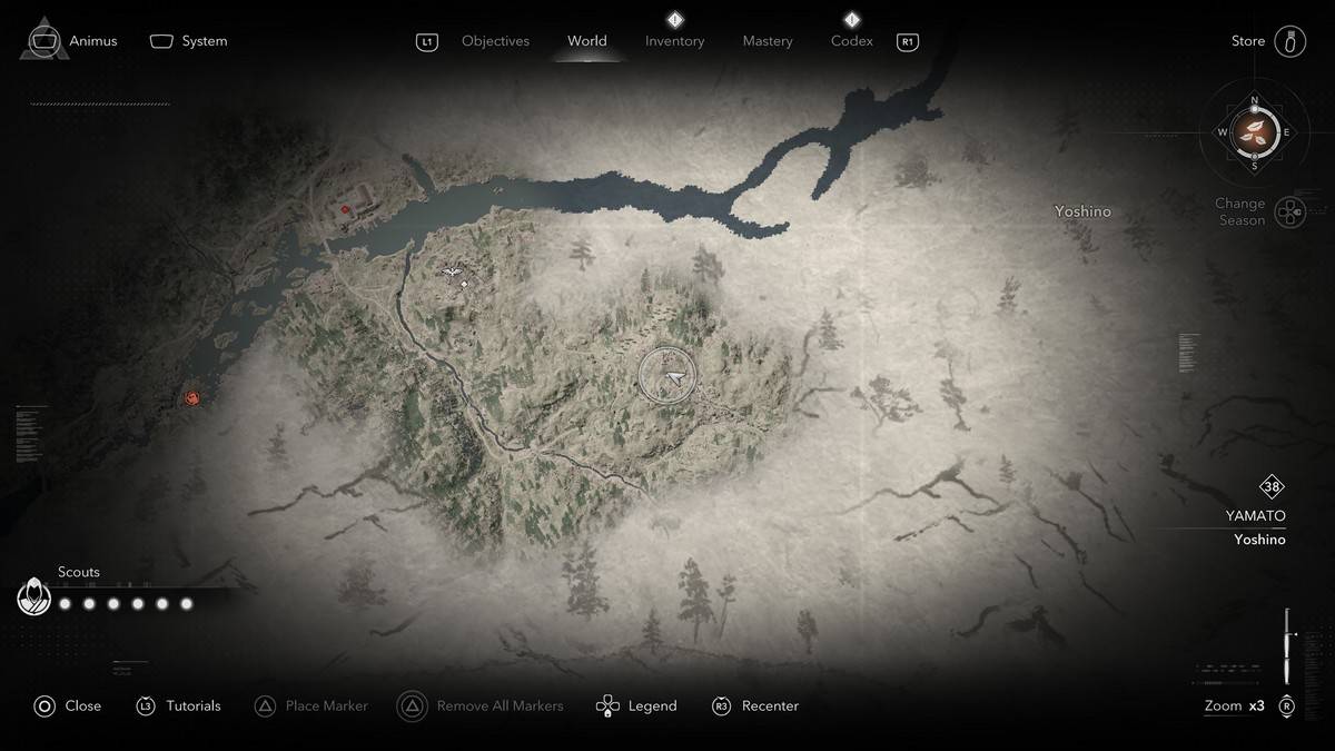 ที่ตั้งตามตำนาน Sumi-E ในเงามืดของ Assassin's Creed