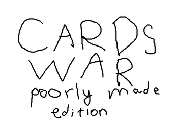 Cards war: poorly made edition Captura de tela 0