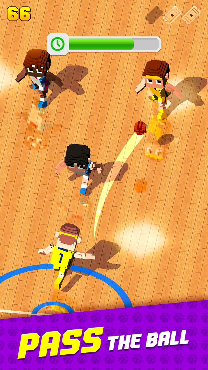 Blocky Basketball FreeStyle Ảnh chụp màn hình 1