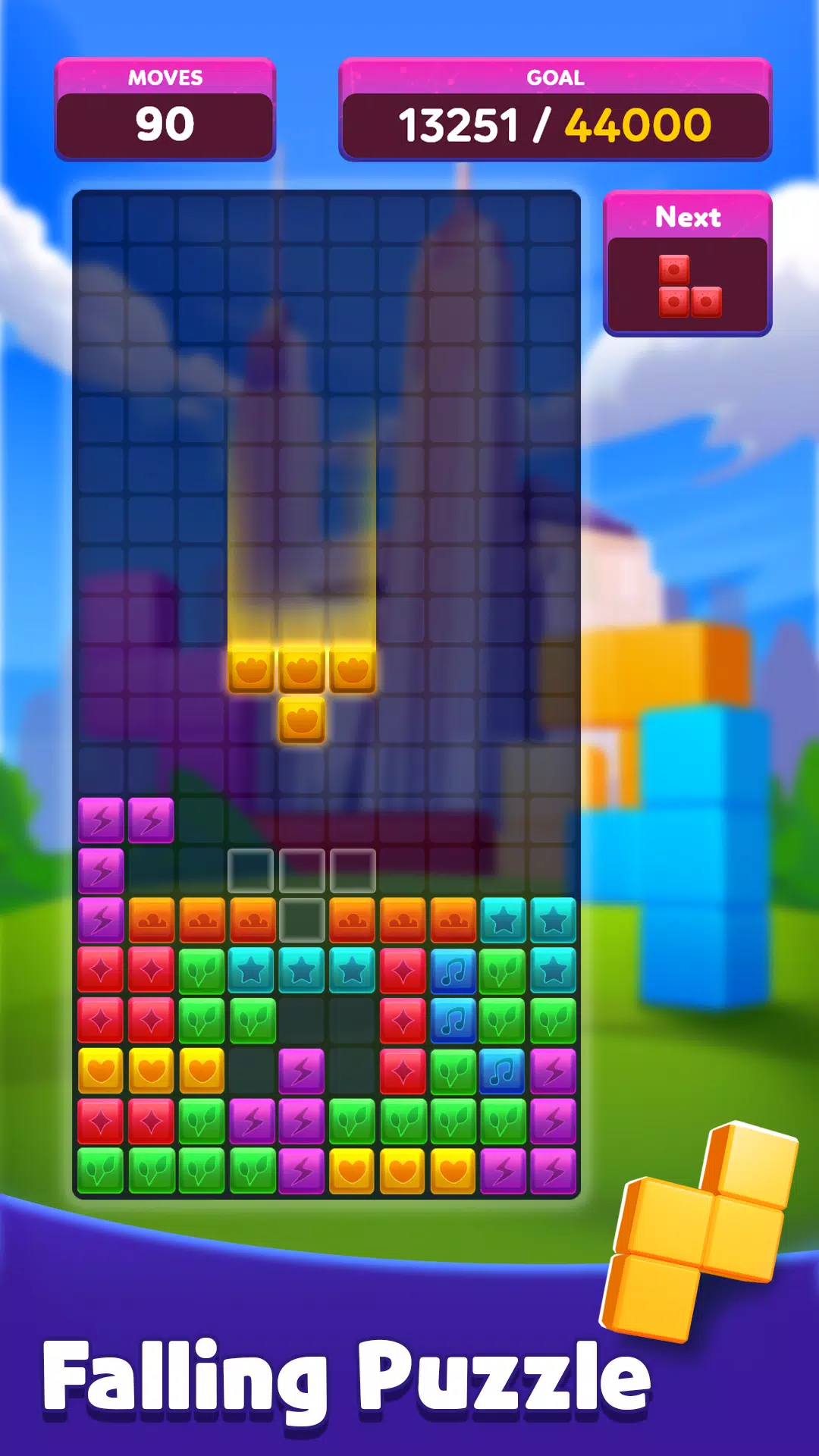 Classic Falling Brick Captura de pantalla 0