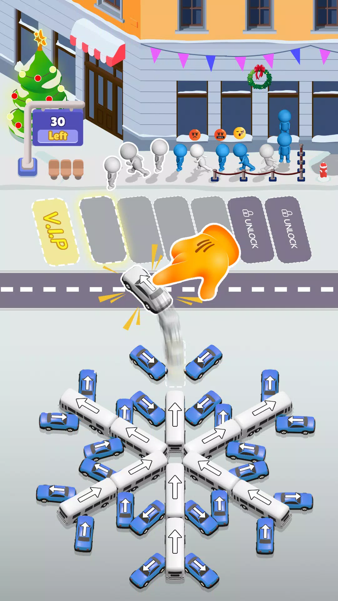 Bus Sort Jam: Parking Puzzle Schermafbeelding 2