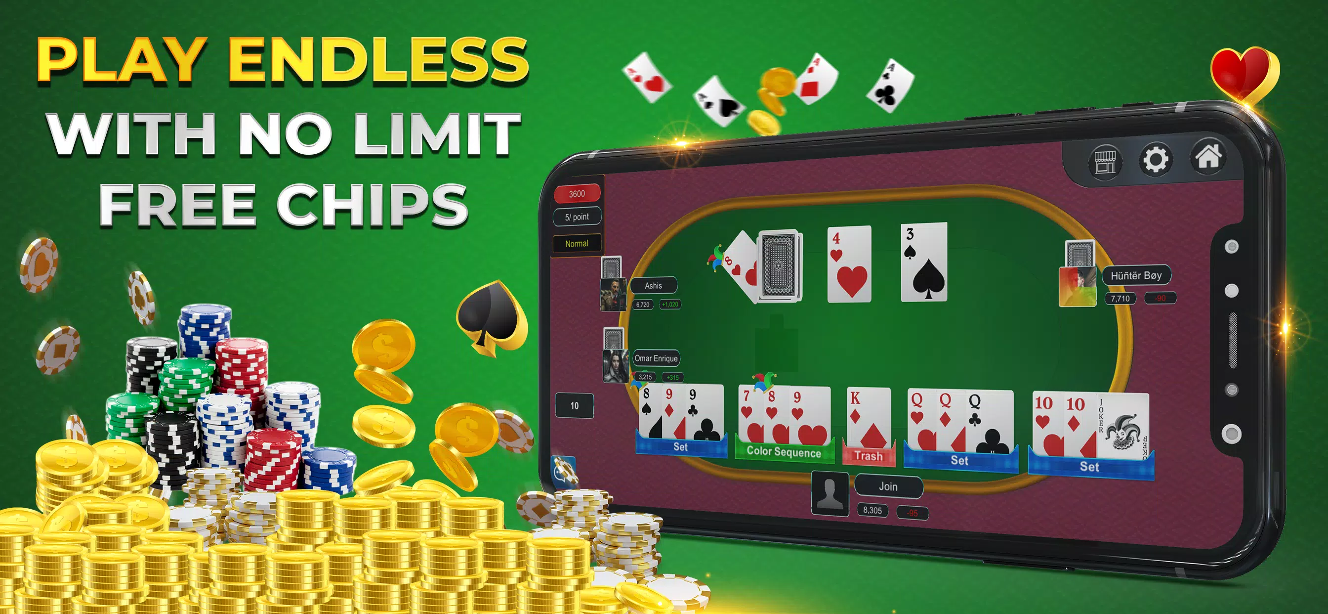 Rummy Online Casino Capture d'écran 1