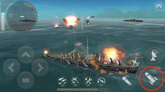 WARSHIP BATTLE:3D World War II ဖန်သားပြင်ဓာတ်ပုံ 1