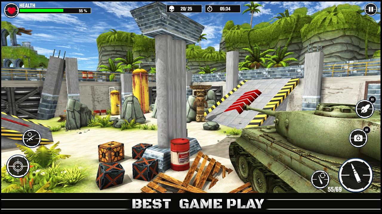 World War Army: Tank War Games スクリーンショット 1