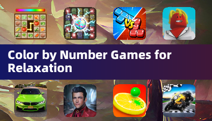 Color by Number Games for Relaxation